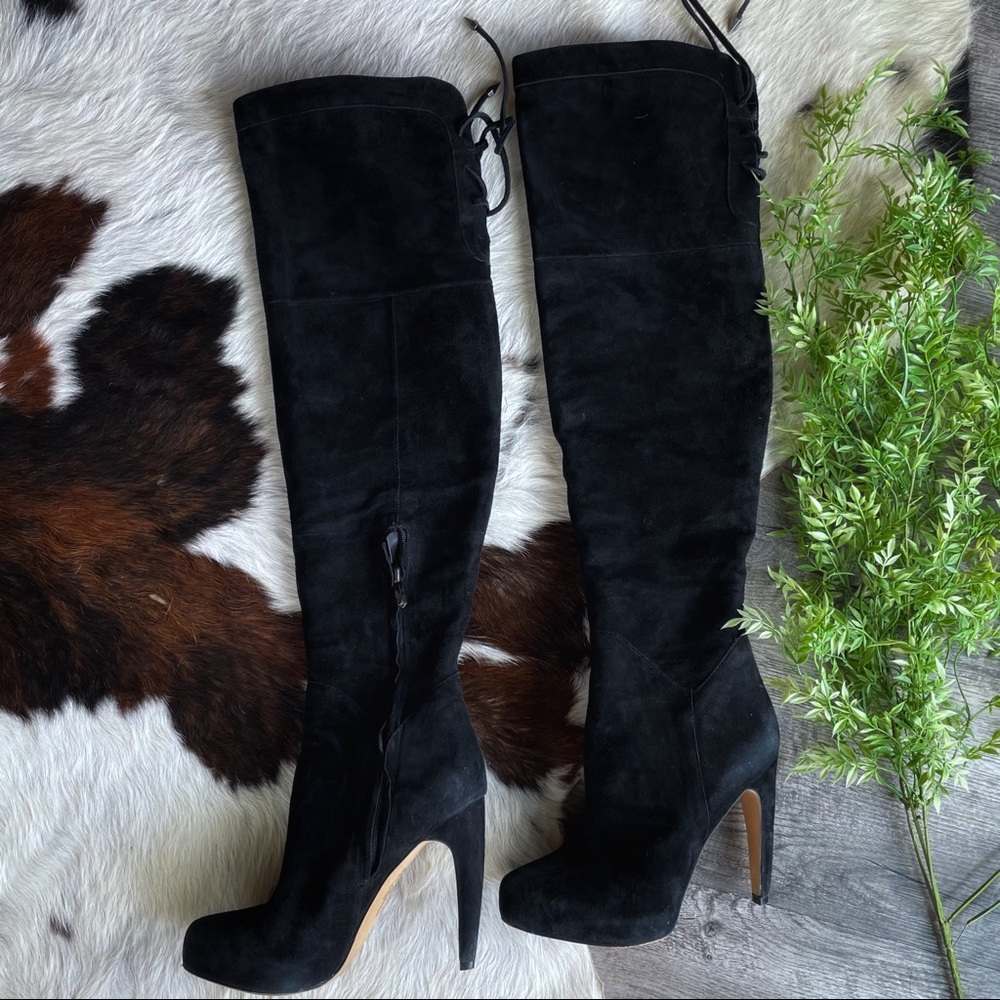 Suede Kayla Sam Edelman Over The Knee Boots Sz 7.5